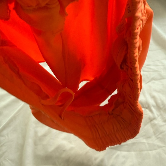 Lululemon Neon Orange Hotty Hot Shorts 4 inch🤍🤍 - Picture 5 of 5